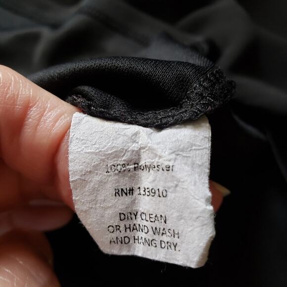 Show Me Your Mumu Little Black Semi Sheer Lined Mini Swing Tunic Dress Medium - Picture 8 of 9